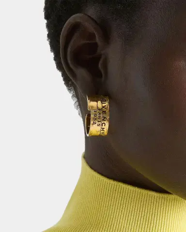 Givenchy Logo-Engraved Tape Earrings | Thumbnail 2 Givenchy Logo-Engraved Tape Earrings | Thumbnail 2