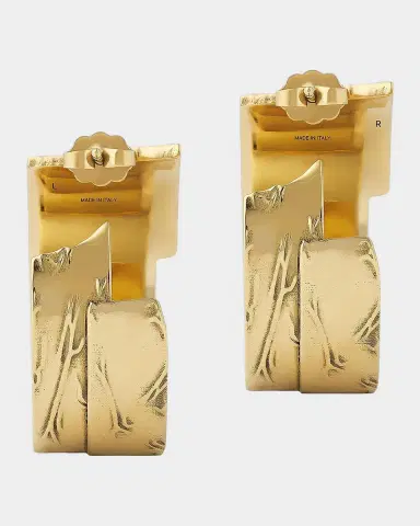 Givenchy Logo-Engraved Tape Earrings | Thumbnail 3 Givenchy Logo-Engraved Tape Earrings | Thumbnail 3