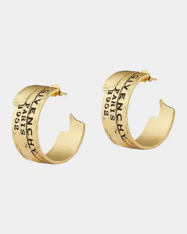 Givenchy Logo-Engraved Tape Earrings | Thumbnail 4 Givenchy Logo-Engraved Tape Earrings | Thumbnail 4