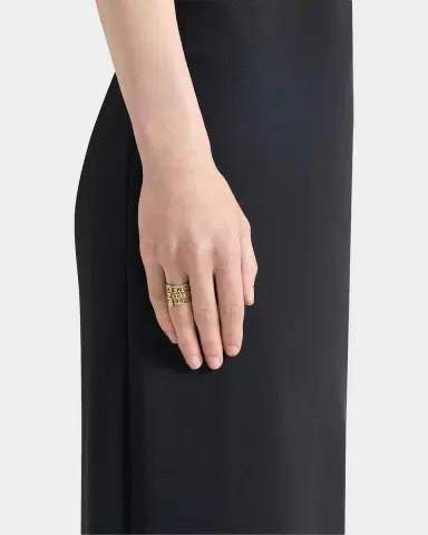 Givenchy Logo-Engraved Tape Ring | Thumbnail 2 Givenchy Logo-Engraved Tape Ring | Thumbnail 2