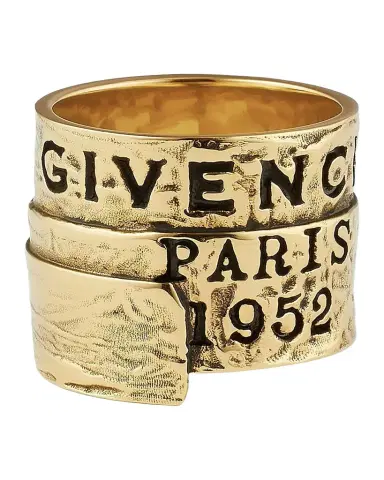 Givenchy Logo-Engraved Tape Ring | Thumbnail 1 Givenchy Logo-Engraved Tape Ring | Thumbnail 1