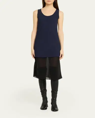 Maison Margiela Mixed-Media Tank Midi Dress | Thumbnail 2 Maison Margiela Mixed-Media Tank Midi Dress | Thumbnail 2