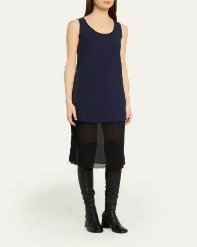 Maison Margiela Mixed-Media Tank Midi Dress | Thumbnail 4 Maison Margiela Mixed-Media Tank Midi Dress | Thumbnail 4