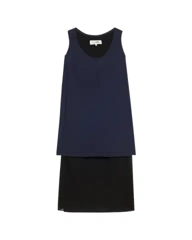 Maison Margiela Mixed-Media Tank Midi Dress | Thumbnail 1 Maison Margiela Mixed-Media Tank Midi Dress | Thumbnail 1