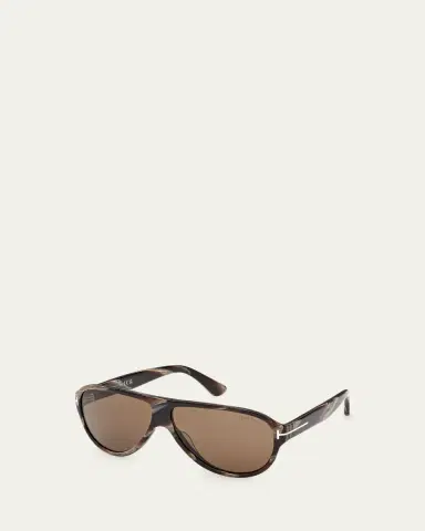 TOM FORD Men's Samuele Acetate Aviator Sunglasses | Thumbnail 2 TOM FORD Men's Samuele Acetate Aviator Sunglasses | Thumbnail 2