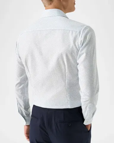 Eton Men's Signature Twill Micro-Print Dress Shirt | Thumbnail 3 Eton Men's Signature Twill Micro-Print Dress Shirt | Thumbnail 3