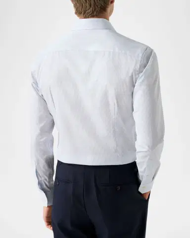 Eton Men's Signature Fine Striped Twill Slim-Fit Dress Shirt | Thumbnail 3 Eton Men's Signature Fine Striped Twill Slim-Fit Dress Shirt | Thumbnail 3