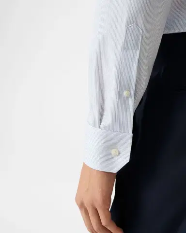 Eton Men's Signature Fine Striped Twill Slim-Fit Dress Shirt | Thumbnail 8 Eton Men's Signature Fine Striped Twill Slim-Fit Dress Shirt | Thumbnail 8