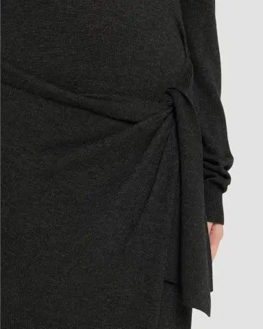 Isabel Marant Jozira Button-Shoulder Wrap Maxi Sweater Dress | Thumbnail 5 Isabel Marant Jozira Button-Shoulder Wrap Maxi Sweater Dress | Thumbnail 5