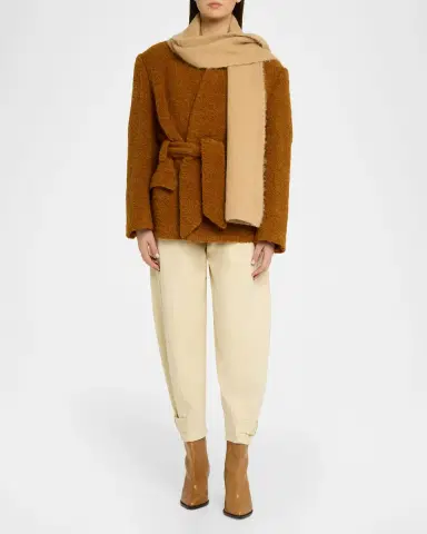 Isabel Marant Peliz Baby Alpaca-Blend Scarf | Thumbnail 2 Isabel Marant Peliz Baby Alpaca-Blend Scarf | Thumbnail 2