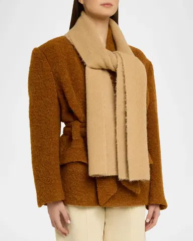 Isabel Marant Peliz Baby Alpaca-Blend Scarf | Thumbnail 3 Isabel Marant Peliz Baby Alpaca-Blend Scarf | Thumbnail 3
