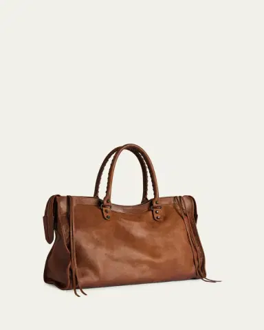 Balenciaga Men's Large Le City Leather Shoulder Bag | Thumbnail 2 Balenciaga Men's Large Le City Leather Shoulder Bag | Thumbnail 2