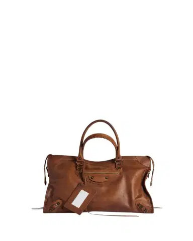 Balenciaga Men's Large Le City Leather Shoulder Bag | Thumbnail 1 Balenciaga Men's Large Le City Leather Shoulder Bag | Thumbnail 1