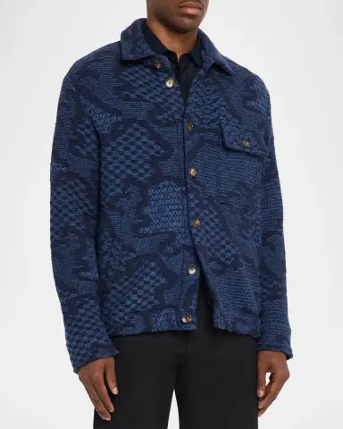 Etro Men 's Roma Knitted Overshirt | Thumbnail 4 Etro Men 's Roma Knitted Overshirt | Thumbnail 4