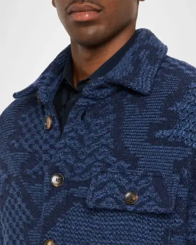 Etro Men 's Roma Knitted Overshirt | Thumbnail 5 Etro Men 's Roma Knitted Overshirt | Thumbnail 5
