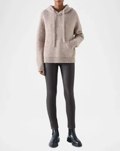 Akris punto Fluffy Alpaca-Wool Knit Hoodie | Thumbnail 2 Akris punto Fluffy Alpaca-Wool Knit Hoodie | Thumbnail 2