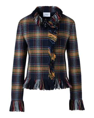 Akris punto Plaid Tweed Wool-Blend Jacket | Thumbnail 1 Akris punto Plaid Tweed Wool-Blend Jacket | Thumbnail 1