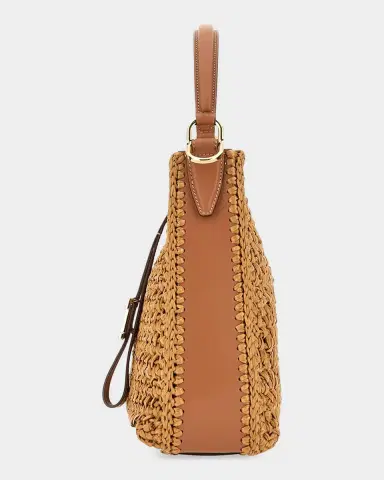 Tod 's T Timeless Mini Raffia Bucket Bag | Thumbnail 5 Tod 's T Timeless Mini Raffia Bucket Bag | Thumbnail 5
