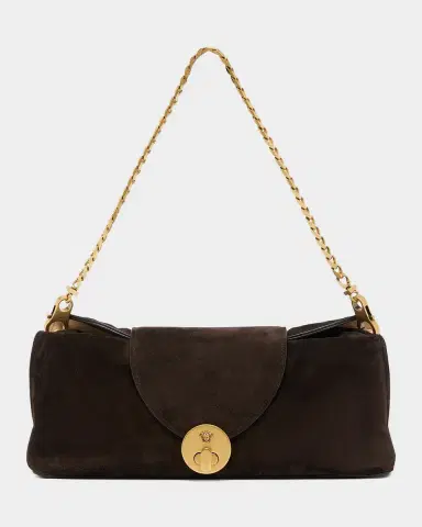 Versace Medusa Suede Clutch | Thumbnail 7 Versace Medusa Suede Clutch | Thumbnail 7