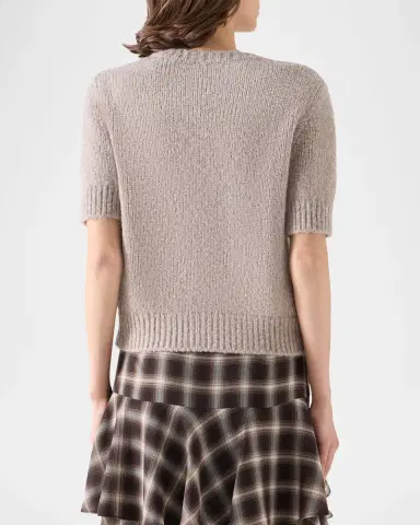 Akris punto Fluffy Alpaca Crewneck Sweater | Thumbnail 3 Akris punto Fluffy Alpaca Crewneck Sweater | Thumbnail 3