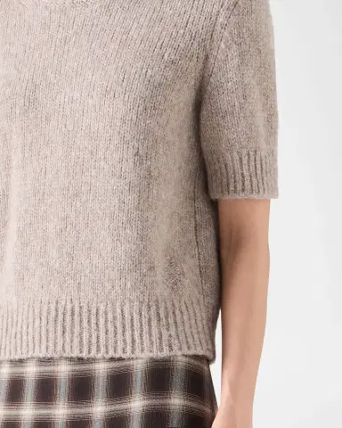 Akris punto Fluffy Alpaca Crewneck Sweater | Thumbnail 5 Akris punto Fluffy Alpaca Crewneck Sweater | Thumbnail 5