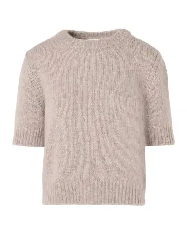 Akris punto Fluffy Alpaca Crewneck Sweater | Thumbnail 1 Akris punto Fluffy Alpaca Crewneck Sweater | Thumbnail 1