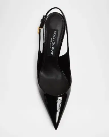 Dolce & Gabbana 5mm DG Vernice Patent Leather Slingback Pumps | Thumbnail 6 Dolce & Gabbana 5mm DG Vernice Patent Leather Slingback Pumps | Thumbnail 6