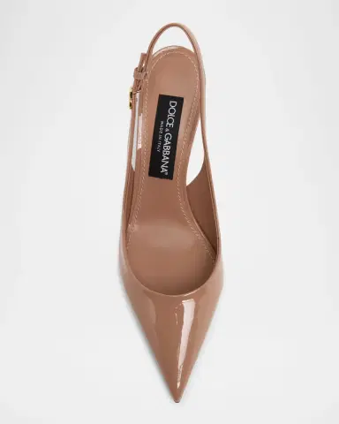 Dolce & Gabbana 75mm DG Vernice Patent Leather Slingback Pumps | Thumbnail 6 Dolce & Gabbana 75mm DG Vernice Patent Leather Slingback Pumps | Thumbnail 6