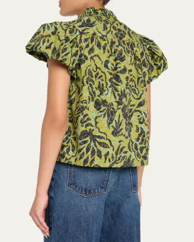 Ulla Johnson Estela Batik Floral Blouse | Thumbnail 3 Ulla Johnson Estela Batik Floral Blouse | Thumbnail 3