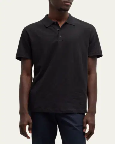 Theory Men's Bron D Cosmos Polo Shirt | Thumbnail 4 Theory Men's Bron D Cosmos Polo Shirt | Thumbnail 4