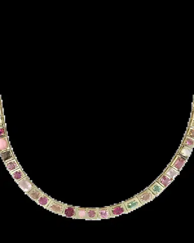 TYPE JEWELRY LEGGO Pink Multi-Stone Necklace | Thumbnail 2 TYPE JEWELRY LEGGO Pink Multi-Stone Necklace | Thumbnail 2