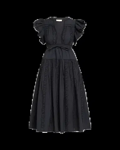 Ulla Johnson Dani Embroidered Cotton Midi Dress | Thumbnail 2 Ulla Johnson Dani Embroidered Cotton Midi Dress | Thumbnail 2