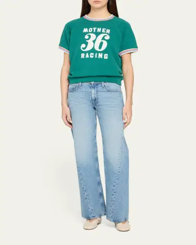Mother The Short-Sleeve Sport Concert Sweatshirt | Thumbnail 2 Mother The Short-Sleeve Sport Concert Sweatshirt | Thumbnail 2