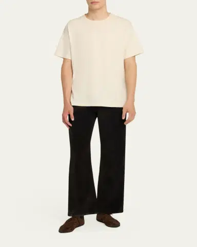 The Row Men's Maiko Cotton Jersey Crewneck T-Shirt | Thumbnail 2 The Row Men's Maiko Cotton Jersey Crewneck T-Shirt | Thumbnail 2