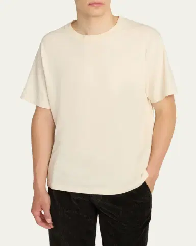The Row Men's Maiko Cotton Jersey Crewneck T-Shirt | Thumbnail 4 The Row Men's Maiko Cotton Jersey Crewneck T-Shirt | Thumbnail 4