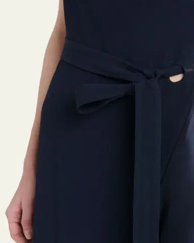 Ferragamo Cowl-Neck Stretch Cady Handkerchief Midi Dress | Thumbnail 5 Ferragamo Cowl-Neck Stretch Cady Handkerchief Midi Dress | Thumbnail 5
