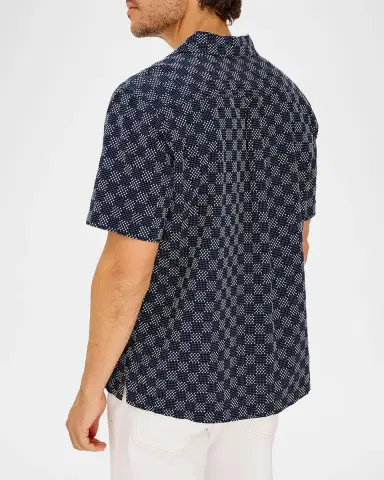 RAILS Men's Kin Check Cotton Camp Shirt | Thumbnail 3 RAILS Men's Kin Check Cotton Camp Shirt | Thumbnail 3