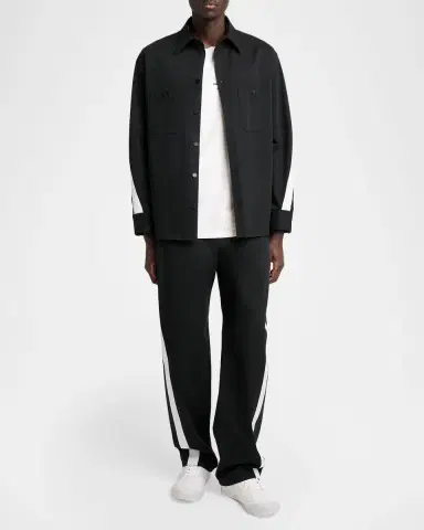 Givenchy Men's New Glide Leather Low-Top Sneakers | Thumbnail 3 Givenchy Men's New Glide Leather Low-Top Sneakers | Thumbnail 3