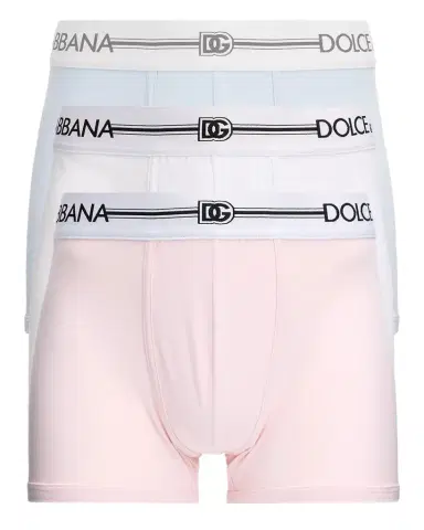 Dolce & Gabbana Mens Stretch Cotton Multicolor 3-Pack Boxer Briefs | Thumbnail 1 Dolce & Gabbana Mens Stretch Cotton Multicolor 3-Pack Boxer Briefs | Thumbnail 1