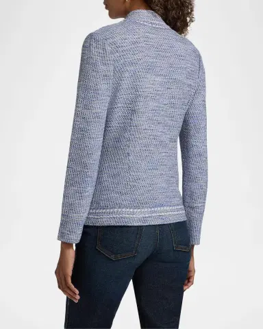Misook Mélange Tweed Knit Jacket | Thumbnail 3 Misook Mélange Tweed Knit Jacket | Thumbnail 3