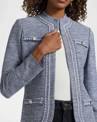 Misook Mélange Tweed Knit Jacket | Thumbnail 5 Misook Mélange Tweed Knit Jacket | Thumbnail 5