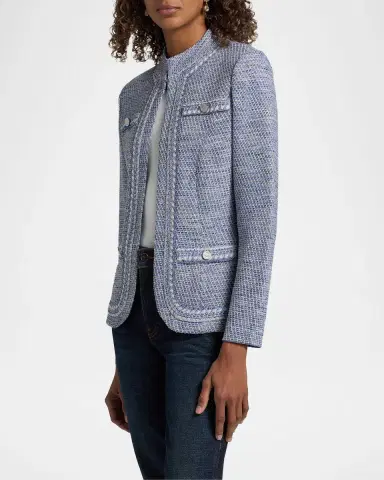 Misook Mélange Tweed Knit Jacket | Thumbnail 7 Misook Mélange Tweed Knit Jacket | Thumbnail 7