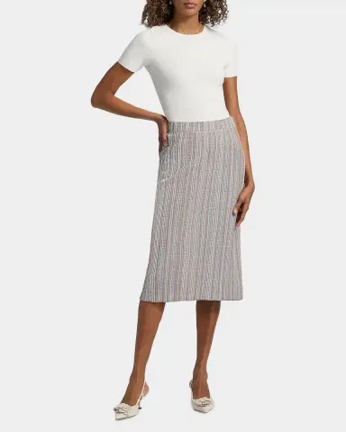 Misook Striped Knit Pencil Midi Skirt | Thumbnail 2 Misook Striped Knit Pencil Midi Skirt | Thumbnail 2