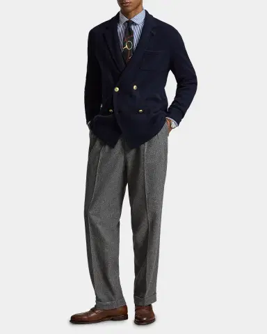 Polo Ralph Lauren Men's Aviator Cashmere Double-Breasted Blazer | Thumbnail 2 Polo Ralph Lauren Men's Aviator Cashmere Double-Breasted Blazer | Thumbnail 2