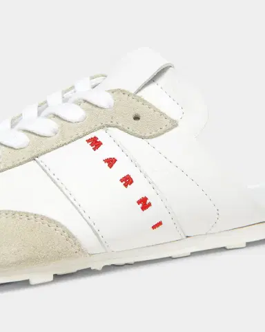 Marni Men 's Logo Leather Mules | Thumbnail 3 Marni Men 's Logo Leather Mules | Thumbnail 3