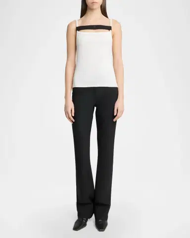 Courreges 90s Rib Strap Tank Top | Thumbnail 2 Courreges 90s Rib Strap Tank Top | Thumbnail 2