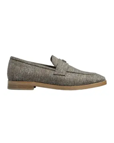 Bougeotte London Smog Wool Penny Loafers | Thumbnail 1 Bougeotte London Smog Wool Penny Loafers | Thumbnail 1