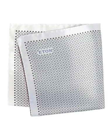 Eton Men's Four-Sided Micro-Print Silk Pocket Square | Thumbnail 1 Eton Men's Four-Sided Micro-Print Silk Pocket Square | Thumbnail 1