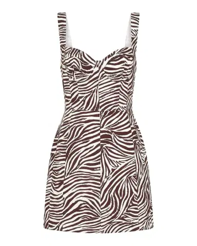 NICHOLAS Alina Printed Linen-Blend A-Line Mini Dress | Thumbnail 1 NICHOLAS Alina Printed Linen-Blend A-Line Mini Dress | Thumbnail 1