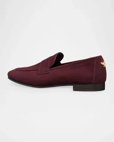 Bougeotte Flaneur Suede Penny Loafers | Thumbnail 5 Bougeotte Flaneur Suede Penny Loafers | Thumbnail 5